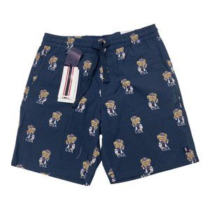 Denim & Flower Men's Gray USA Teddy Bear Chino Shorts Size XS